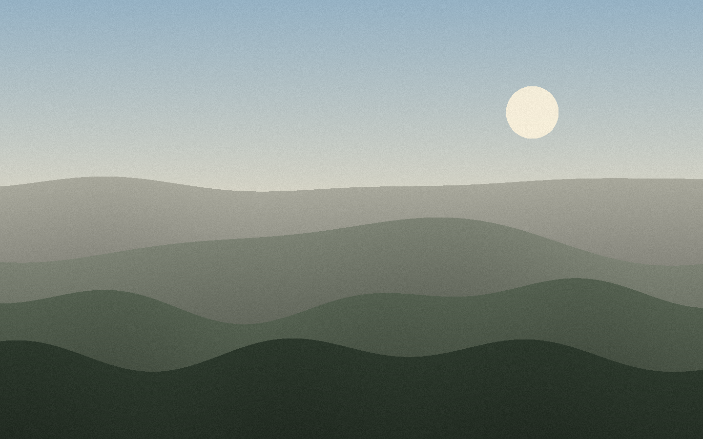 Dusk from the saddle